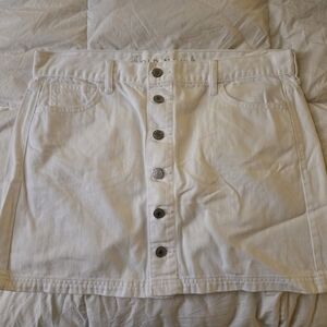 Old Navy White Denim Mini skirt
